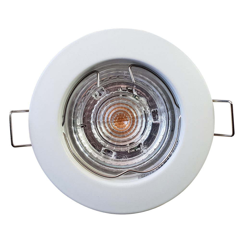 Soffit Downlight - Aluminum - White